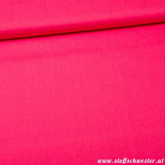 Stoffschwesters Unibaumwolle Soft Touch pink