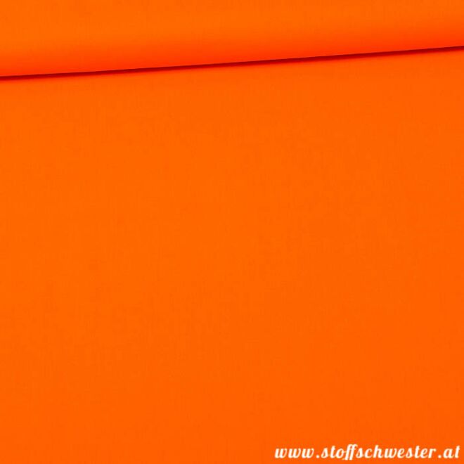 Stoffschwesters Unibaumwolle Soft Touch orange