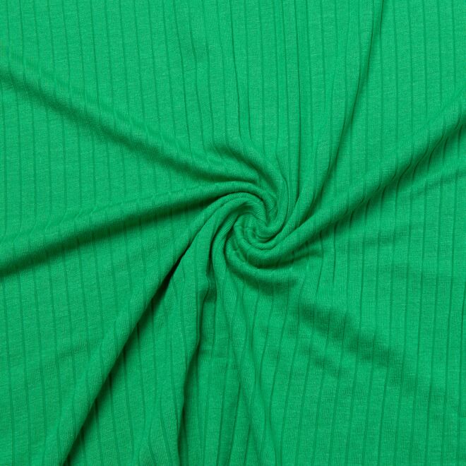 Viskose-Rippjersey "Rosie" grasgrün