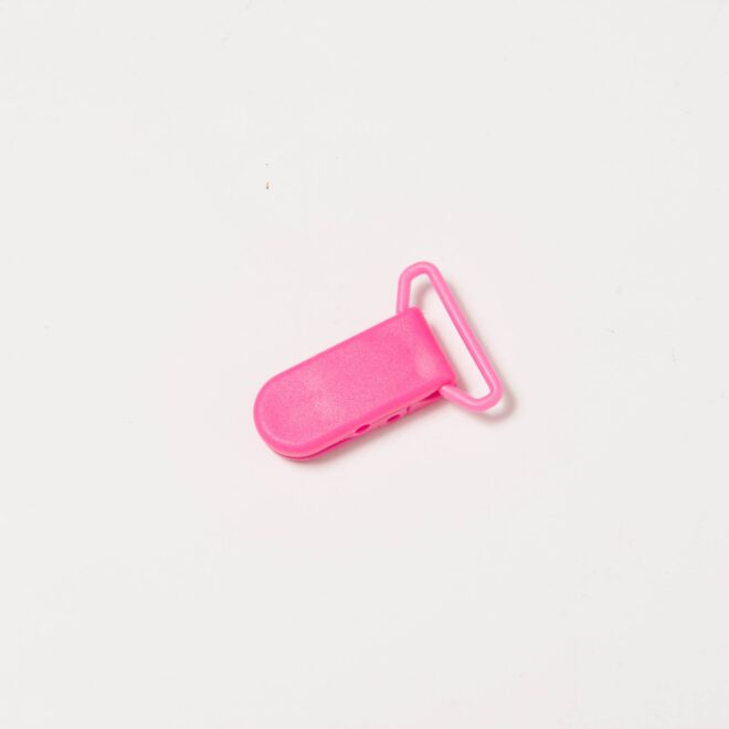 Schnuller Clip Kunststoff pink