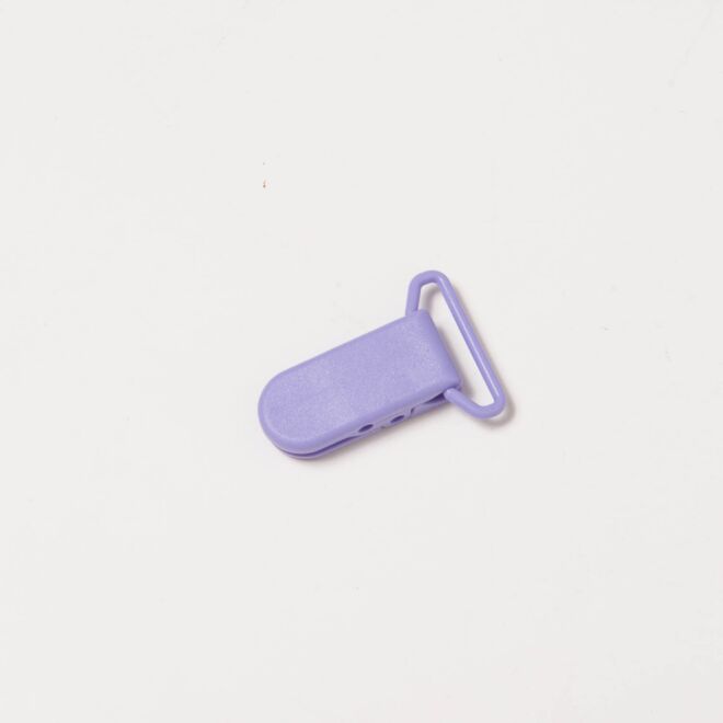 Schnuller Clip Kunststoff lila