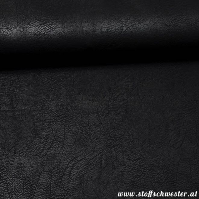 Stoffschwesters Vintage Leder schwarz