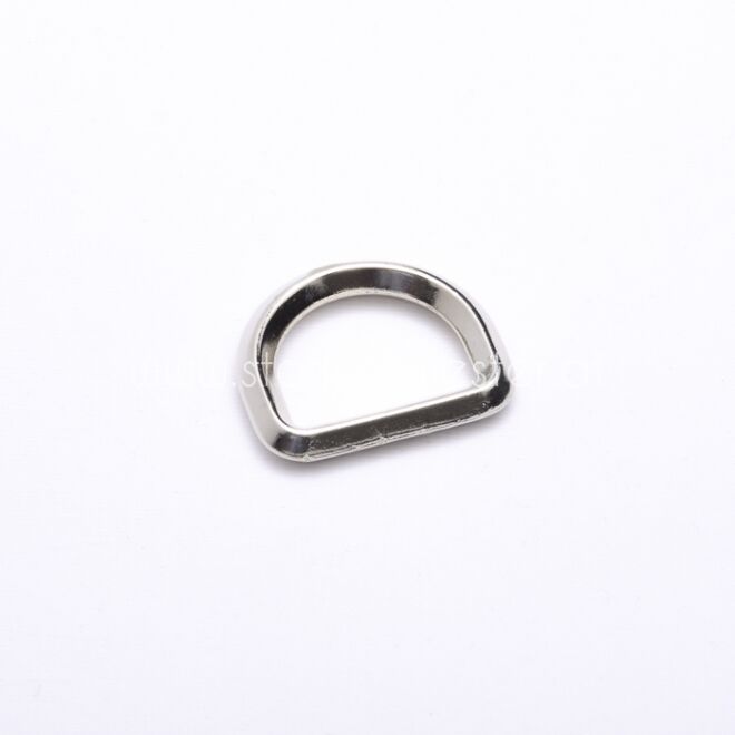 25mm "Vintage" D-Ring (sehr massiv) silber