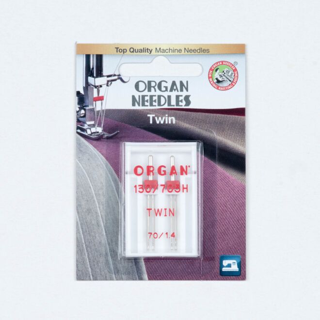Organ Needles Twin 70/1,4 mm Doppelnadel 130/705 2 Stück