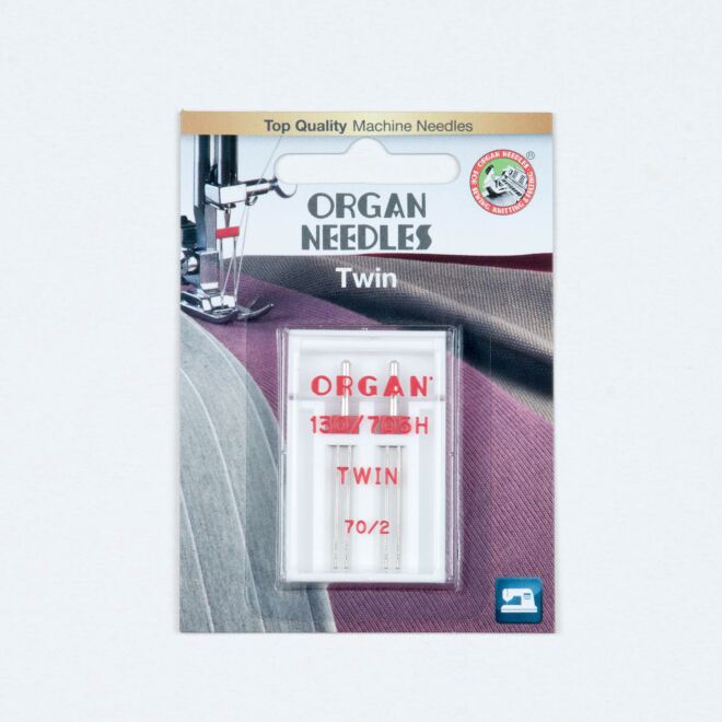 Organ Needles Twin 70/2,0 mm Doppelnadel 130/705 2 Stück
