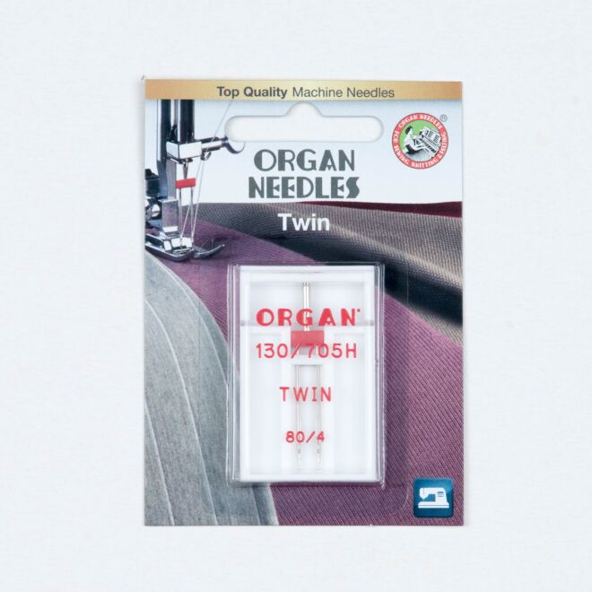 Organ Needles Twin 80/4,0 mm Doppelnadel 130/705 1 Stück