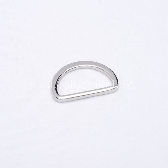 30mm D-Ring "Premium" silber 