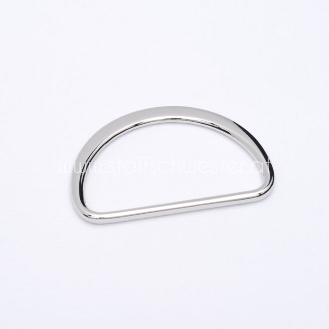 50mm D-Ring "Premium" silber 