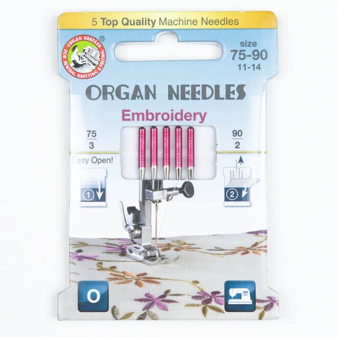 Organ Embroidery Nadeln Sortiment, 130/705H, Eco Pack
