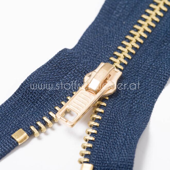 "Jeans" Reißverschluss, 6mm, dunkelblau, unteilbar