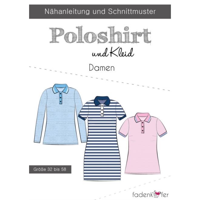 Papierschnittmuster "Poloshirt und Kleid" Damen