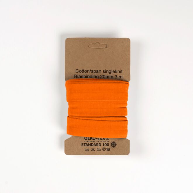 3m Jersey-Schrägband "Emilia" orange
