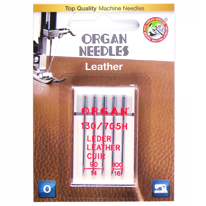 Organ Nähmaschinennadeln "Leder Sortiment 90-100" (Blister Pack)