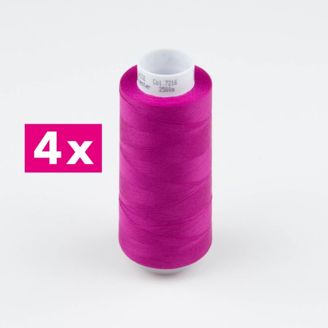 Amann-Mettler Trojalock Overlockgarn No. 120, 4x2500m/gleiche Farbe - Farbe: 7216