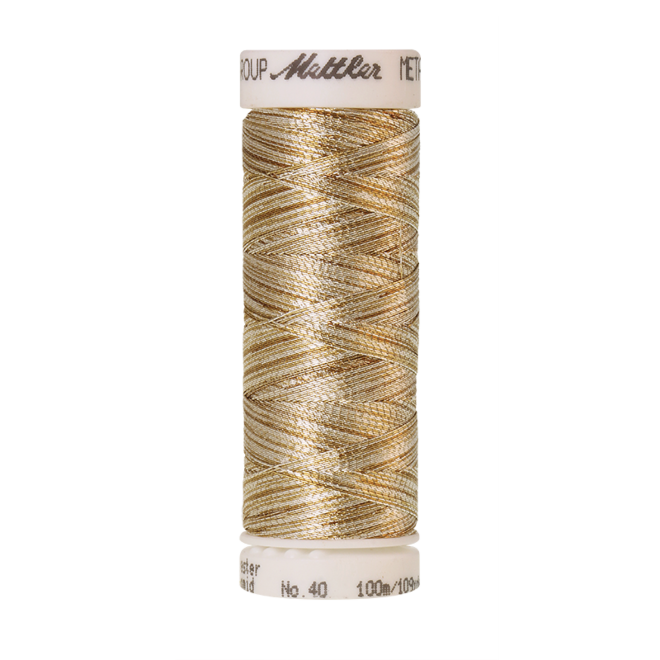 Amann Mettler Metallic 40, 100m - Gold and Silver