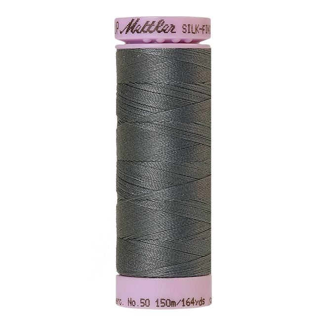 Silk-Finish Cotton 50, 150m - Quiet Shade: Reines Baumwollgarn aus 100% langstapliger, ägyptischer Baumwollte von Amann Mettler