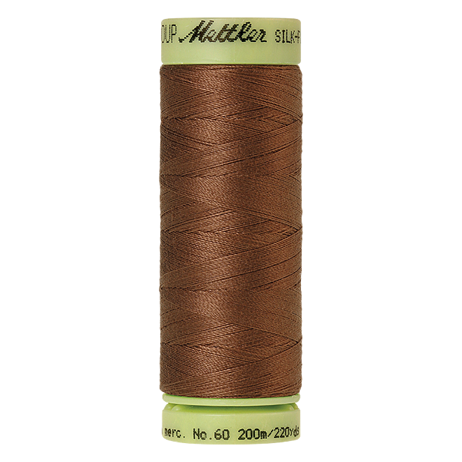 Silk-Finish Cotton 60, 200m - Hazelnut: Reines Baumwollgarn aus 100% langstapliger, ägyptischer Baumwollte von Amann Mettler