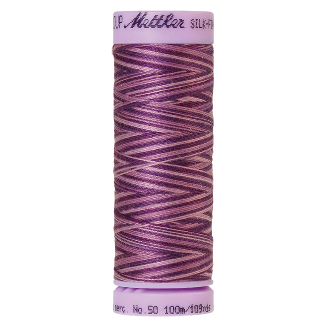 Silk-Finish Multi 50, 100m - Lilac Bouquet : Reines Baumwollgarn aus 100% langstapliger, ägyptischer Baumwollte von Amann Mettler