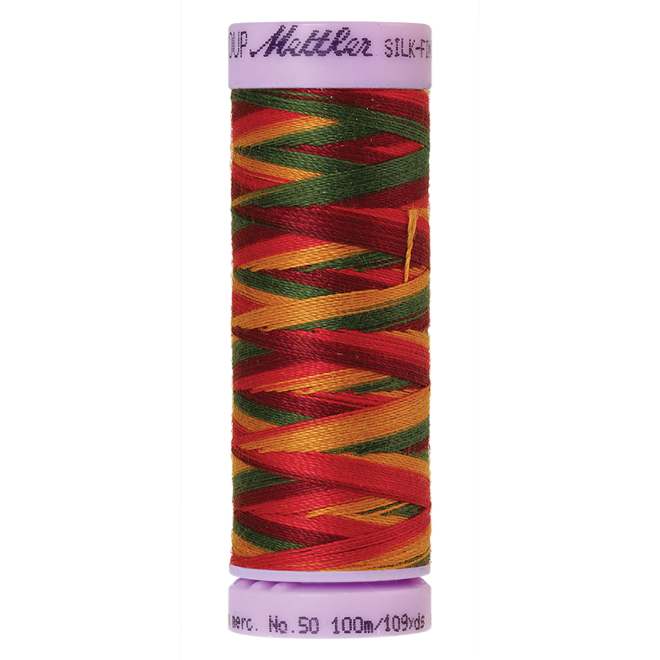 Silk-Finish Multi 50, 100m - Poppy Garden : Reines Baumwollgarn aus 100% langstapliger, ägyptischer Baumwollte von Amann Mettler
