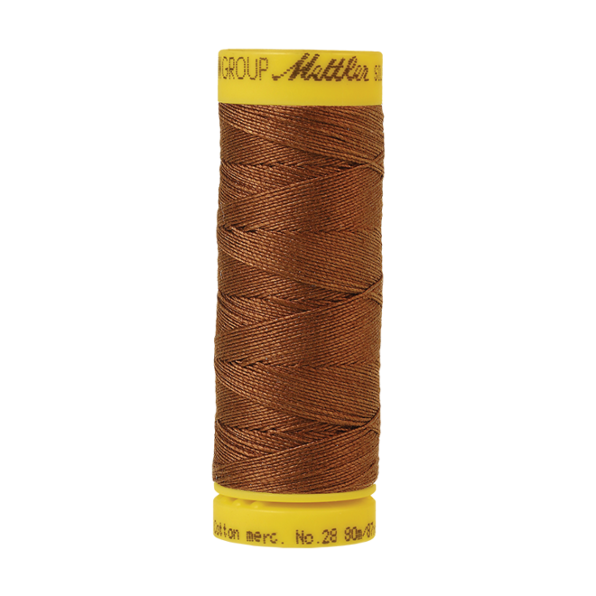 Silk-Finish Cotton 28, 80m - Redwood: Reines Baumwollgarn aus 100% langstapliger, ägyptischer Baumwollte von Amann Mettler