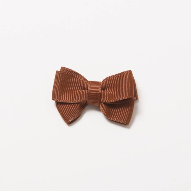 Grosgrain-Schleife Uni 4,5cm braun