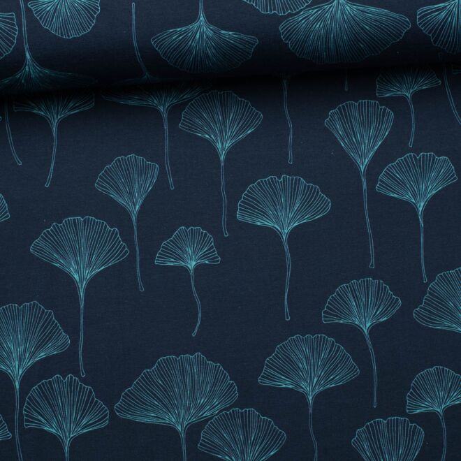 Ginkgo Elegance Jersey petrol