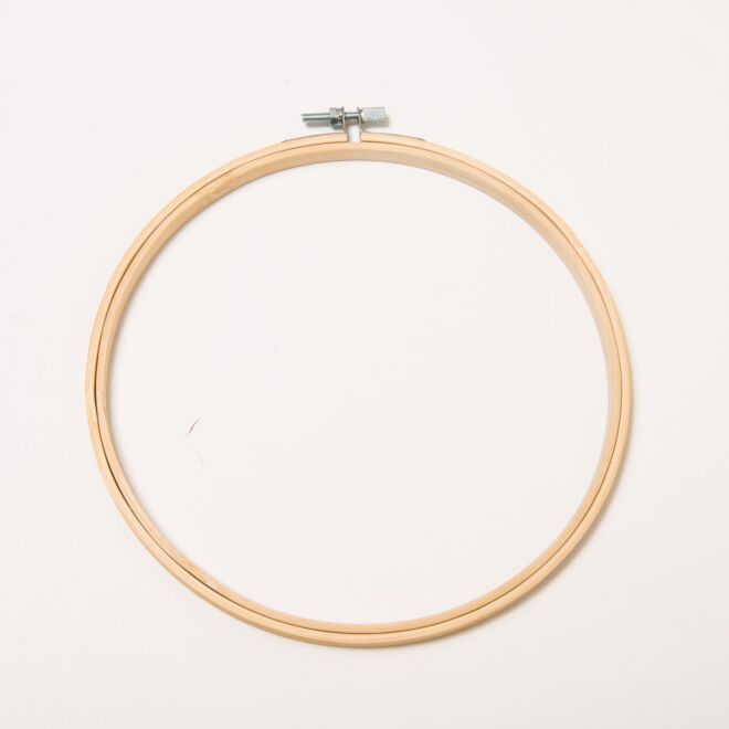 23cm Bambus-Stickrahmen