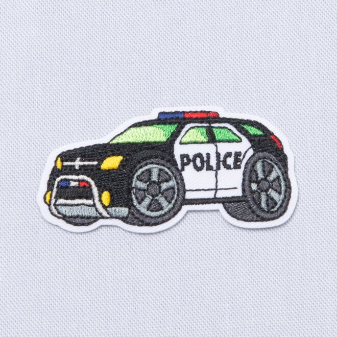 Aufbügler Polizeiauto (ca. 5cm groß)