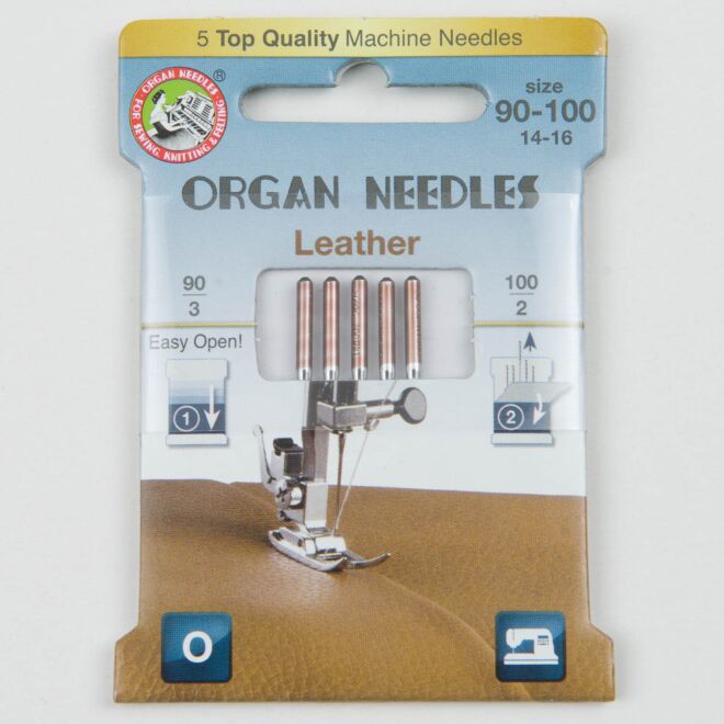 Organ Leder Nadeln Sortiment, 130/705H, Eco Pack