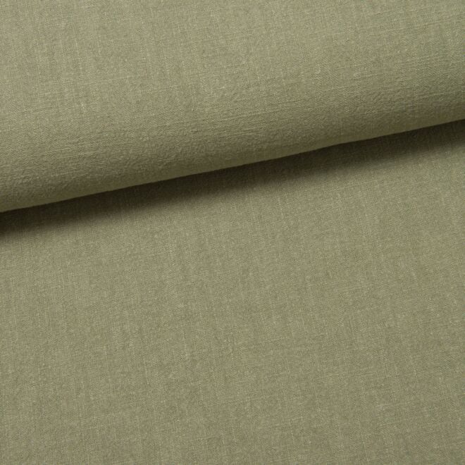 Stonewashed Leinen khaki