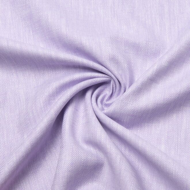 Baumwoll-Leinen-Twill "Maritim" Fischgrät flieder