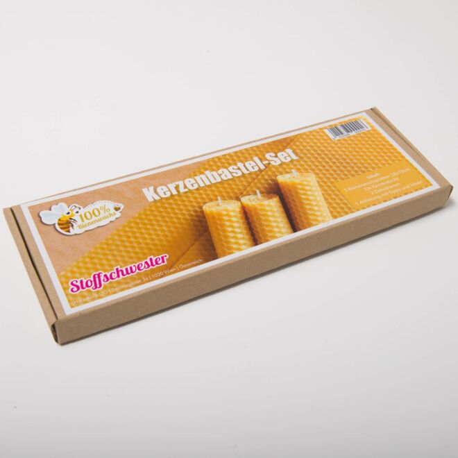 Stoffschwester Bienenwachs Kerzenbastelset