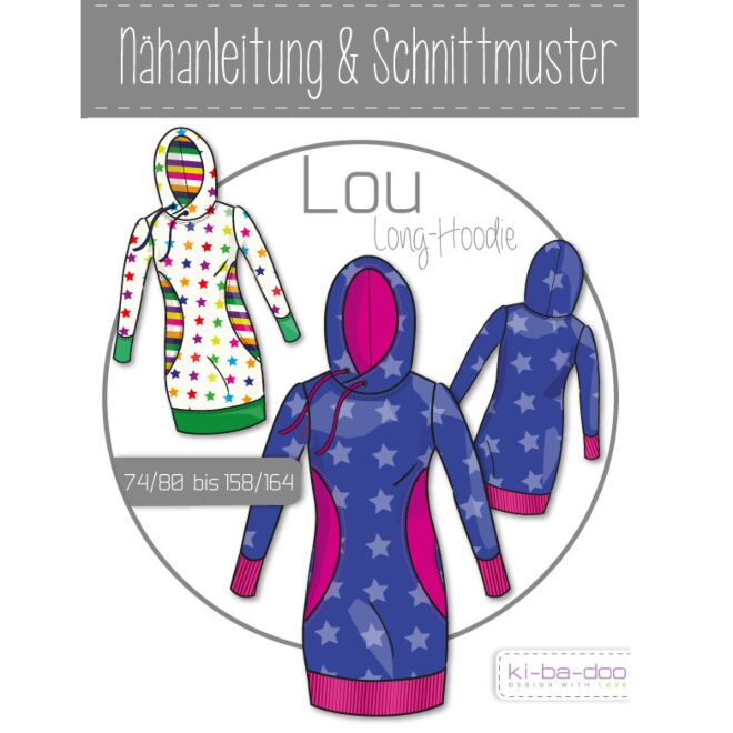 Papierschnittmuster "Longhoodie Lou"