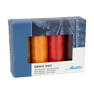 Amann Mettler DENIM DOC Terra-Kit (4 Farben / 100m)