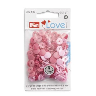 Prym Love Color Snaps Mini 9mm rosa