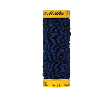Elasticfaden 10m - Blue Black FNr: 0810