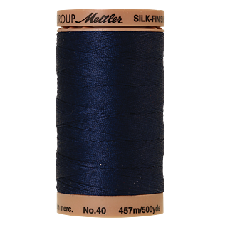 Silk-Finish Cotton 40, 457m - Navy FNr. 0825