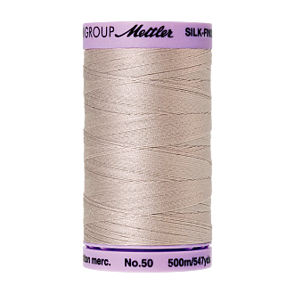 Silk-Finish Cotton 50, 500m - Cloud Gray FNr. 0319