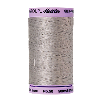 Silk-Finish Cotton 50, 500m - Ash Mist FNr. 0331