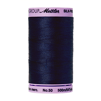 Silk-Finish Cotton 50, 500m - Navy FNr. 0825