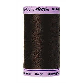 Silk-Finish Cotton 50, 500m - Very Dark Brown FNr. 1002