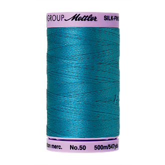 Silk-Finish Cotton 50, 500m - Caribbean Blue FNr. 1394