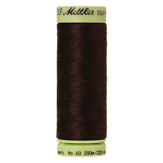 Silk-Finish Cotton 60, 200m - Very Dark Brown FNr. 1002