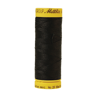 Silk-Finish Cotton 28, 80m - Black FNr. 4000