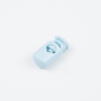5mm Kordelstopper Zylinder himmelblau