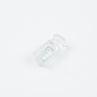 5mm Kordelstopper Zylinder transparent