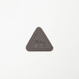 25mm Dreieck Aufnäher/Nahtwahrung graubraun