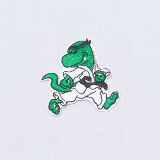 Aufbügler Karate Dino grün