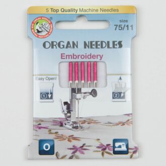Organ Embroidery Nadeln 75, 130/705H, Eco Pack