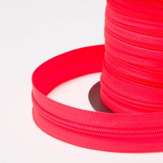 5mm Endlos-Reißverschluss neon rot